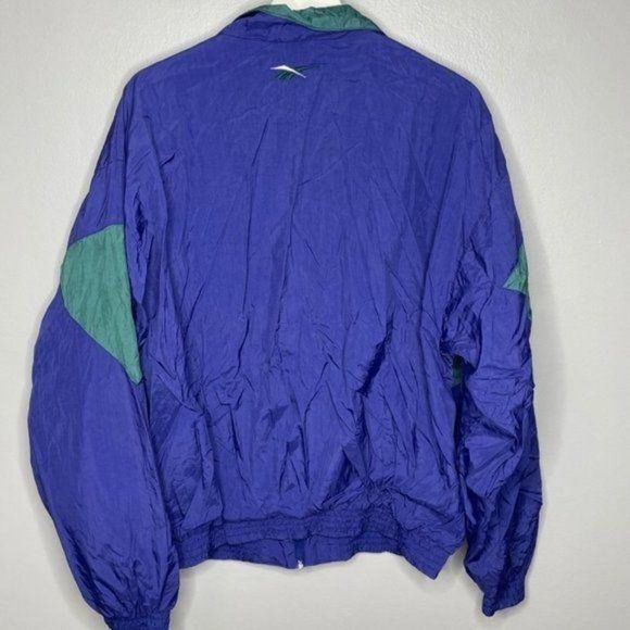 Reebok Vintage Blue‎ Green Track Jacket - Picture 3 of 3